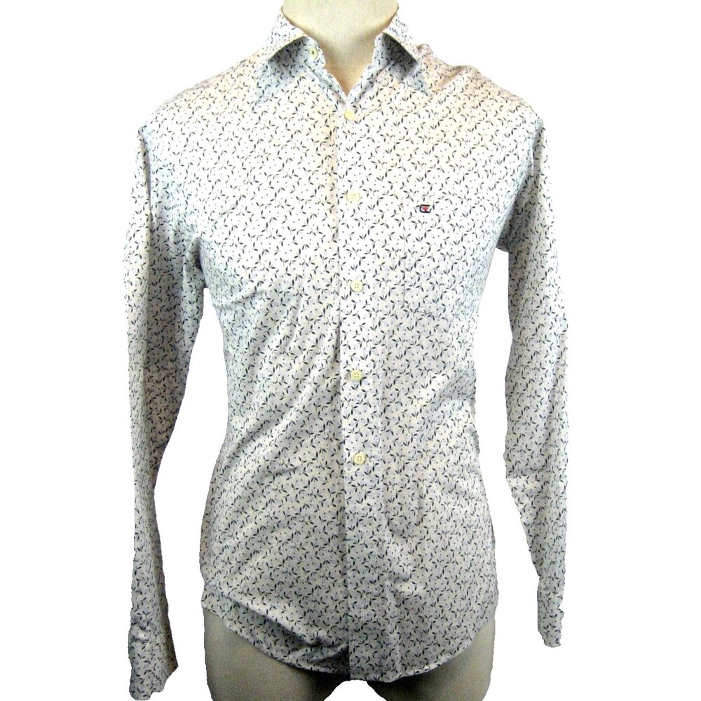 Mens Casa Moda 100% Baumwolle Cotton Floral Print LS Casual Shirt sz S 37/38
